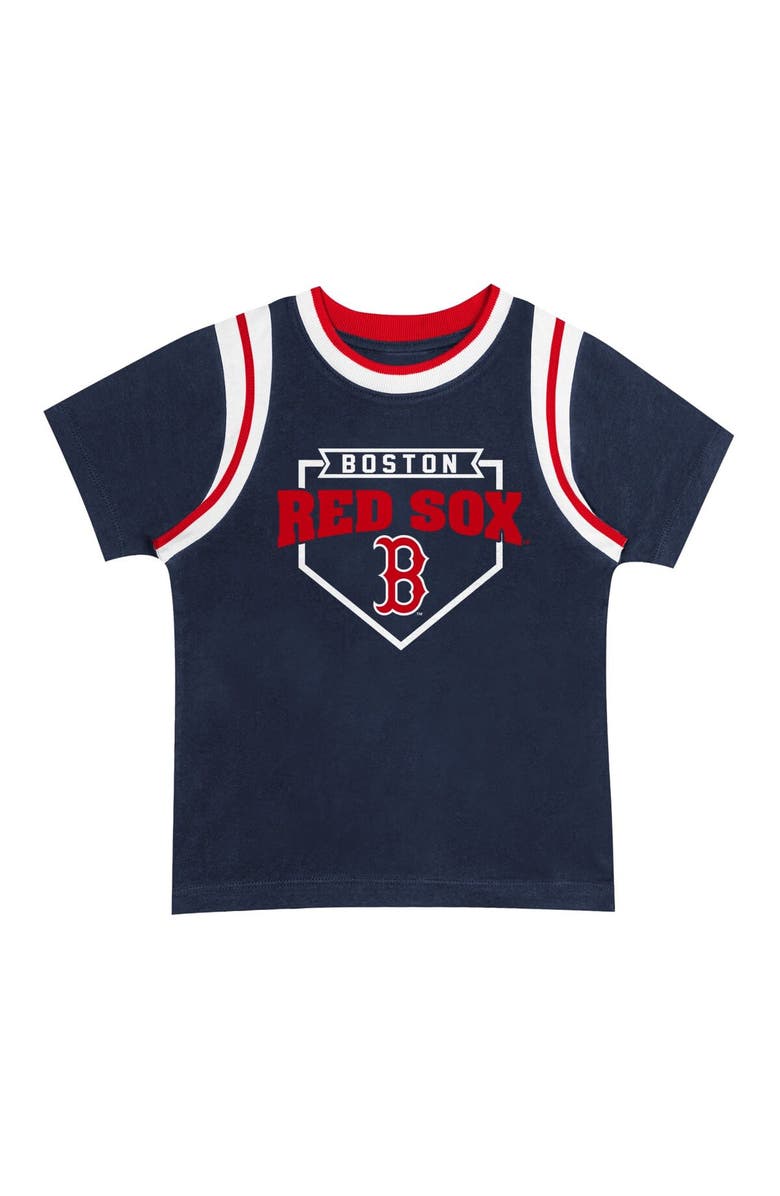 Outerstuff Preschool Fanatics Branded Boston Red Sox Loaded Base T-Shirt & Shorts Set, Alternate, color,