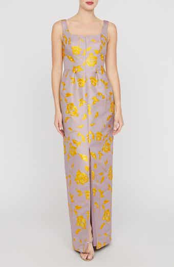 Indiana Floral Column Gown