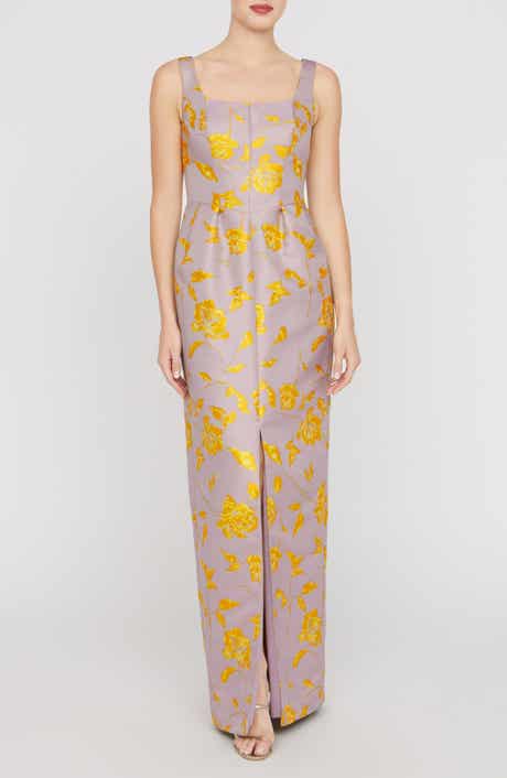 Indiana Floral Column Gown