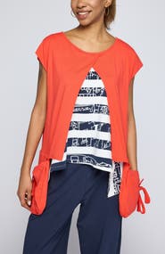 LUUKAA Elodie Boxy Jersey Blouse