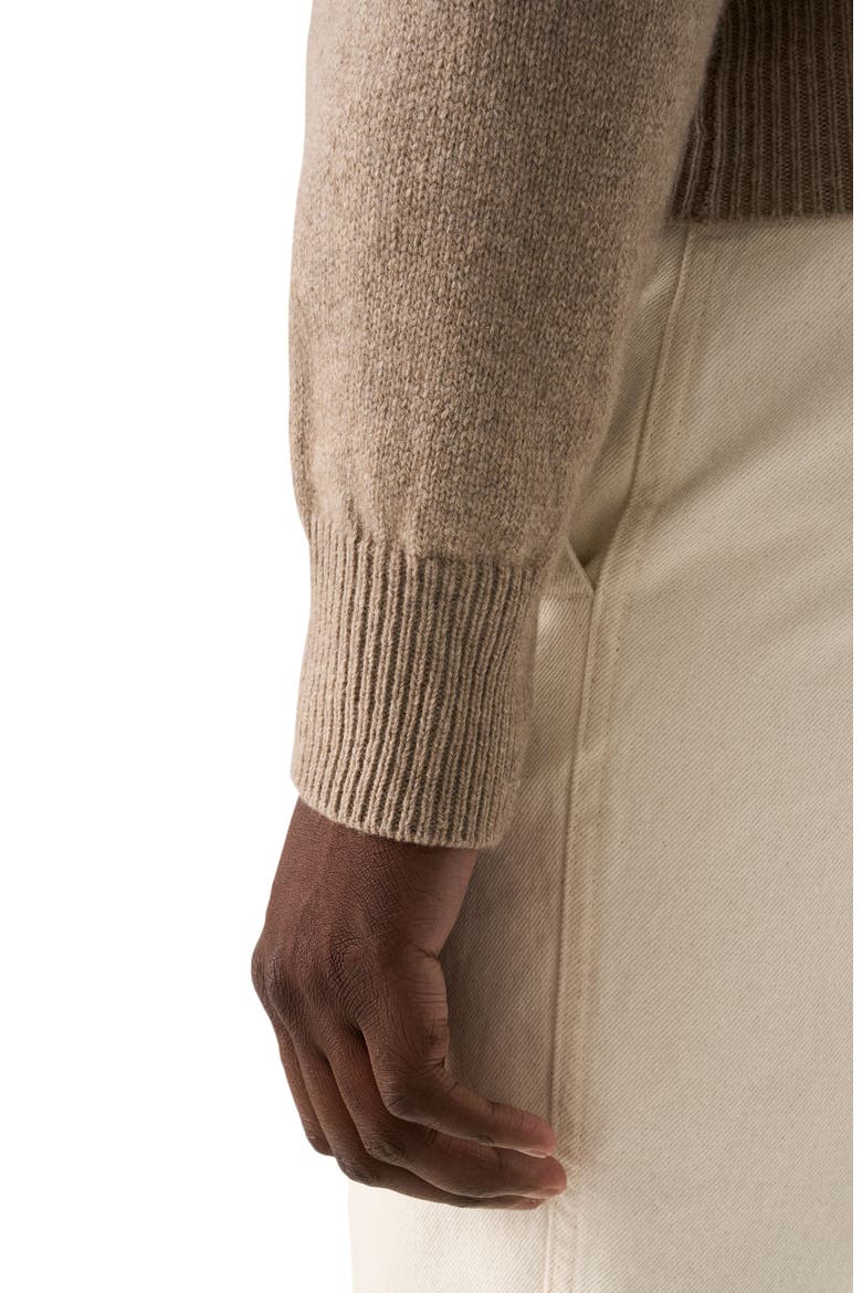 Crewneck Cashmere Sweater, Alternate, color, LIGHT BEIGE