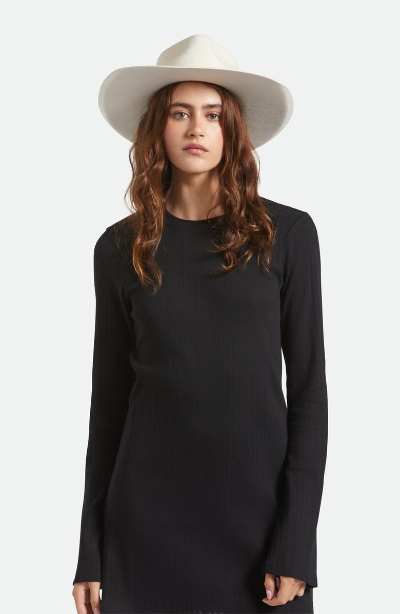 Brixton Marlow Wool Felt Rancher Hat, Alternate, color, Off White