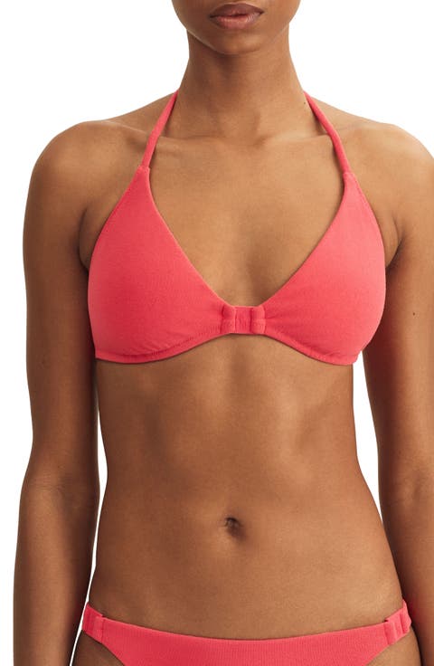 Logo Triangle Bikini Top