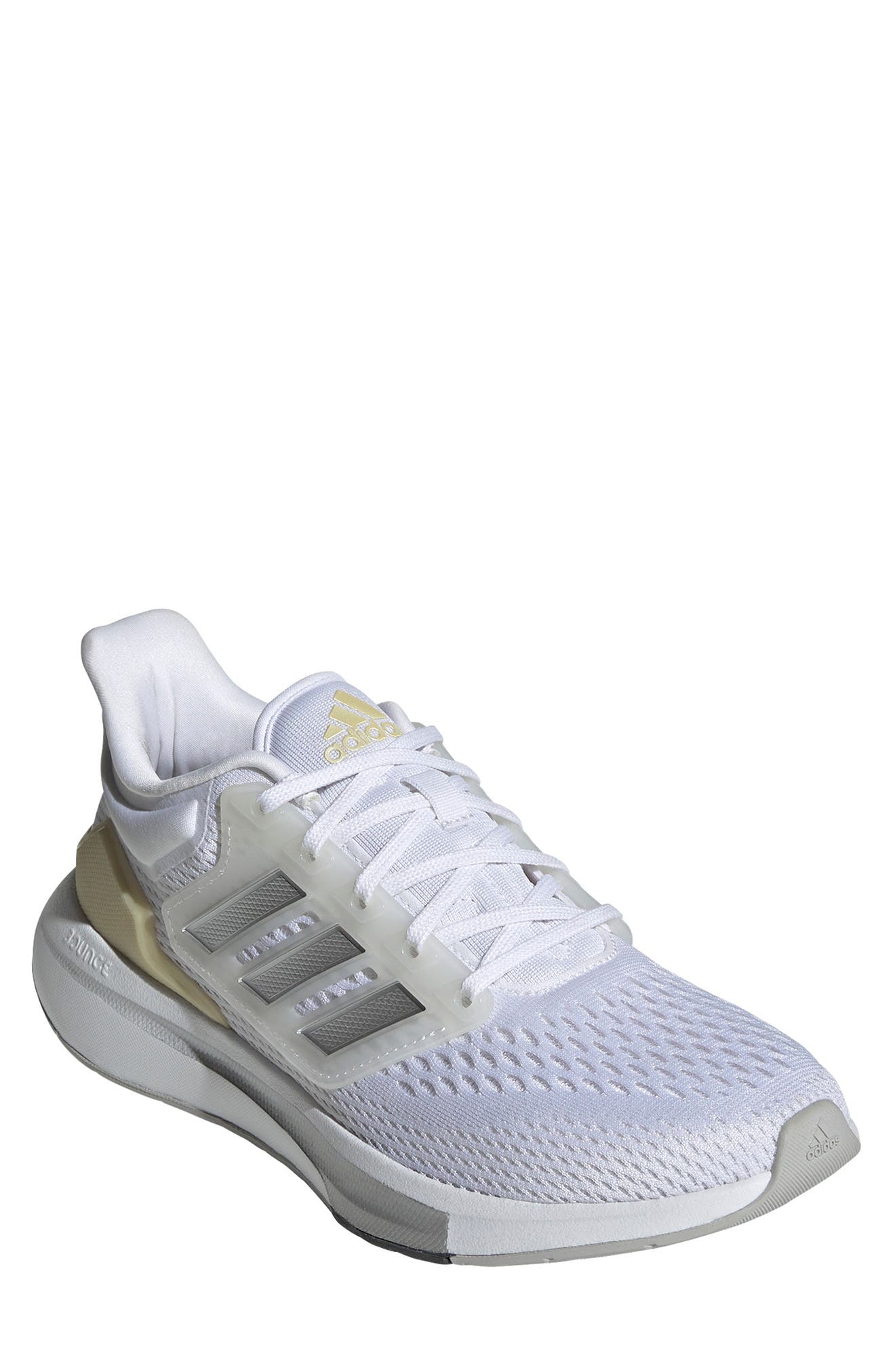 EQ 21 Running Shoe, Main, color, WHITE/MATTE SILVER/SANDY BEIGE