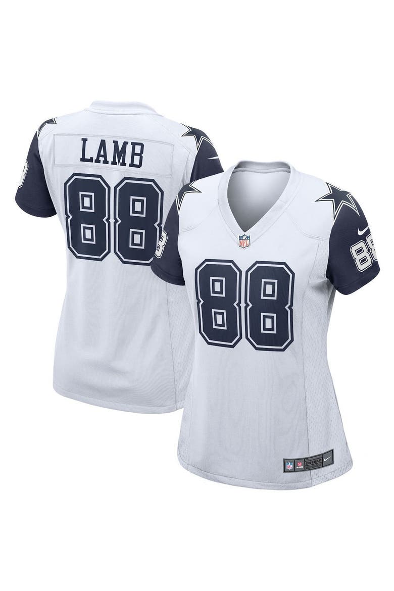 Women's Nike CeeDee Lamb White Dallas Cowboys Game Jersey, Main, color, WHITE