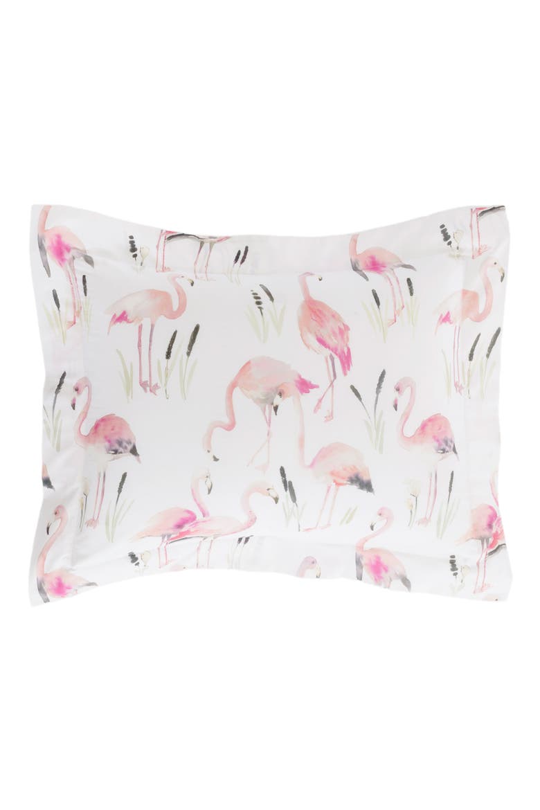 Pine Cone Hil Flamingos Sham, Main, color, PINK