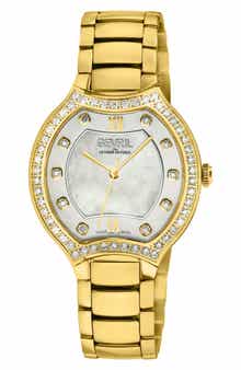GEVRIL Lugano Diamond Bracelet Watch, 35mm