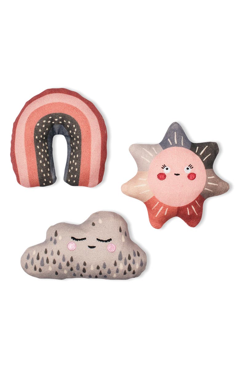 Fringe Studio Rain or Shine Set of 3 Pet Toys, Main, color, Pink