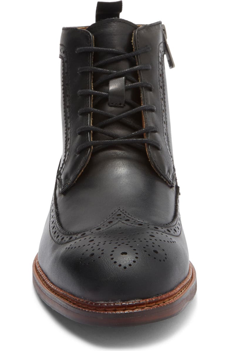 Steve Madden P-Ely Wingtip Boot, Alternate, color, Black