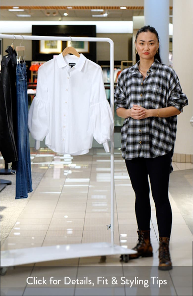 Balloon Sleeve Button-Up Shirt, sales video thumbnail