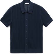 MANGO Openwork Knitted Polo