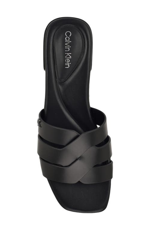 Calvin Klein Tisha Slide Sandal In Animal Print