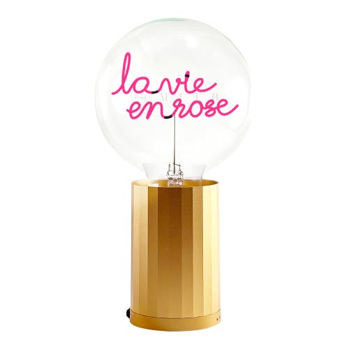 Mitb Rose Portable Table Lamp In Gold