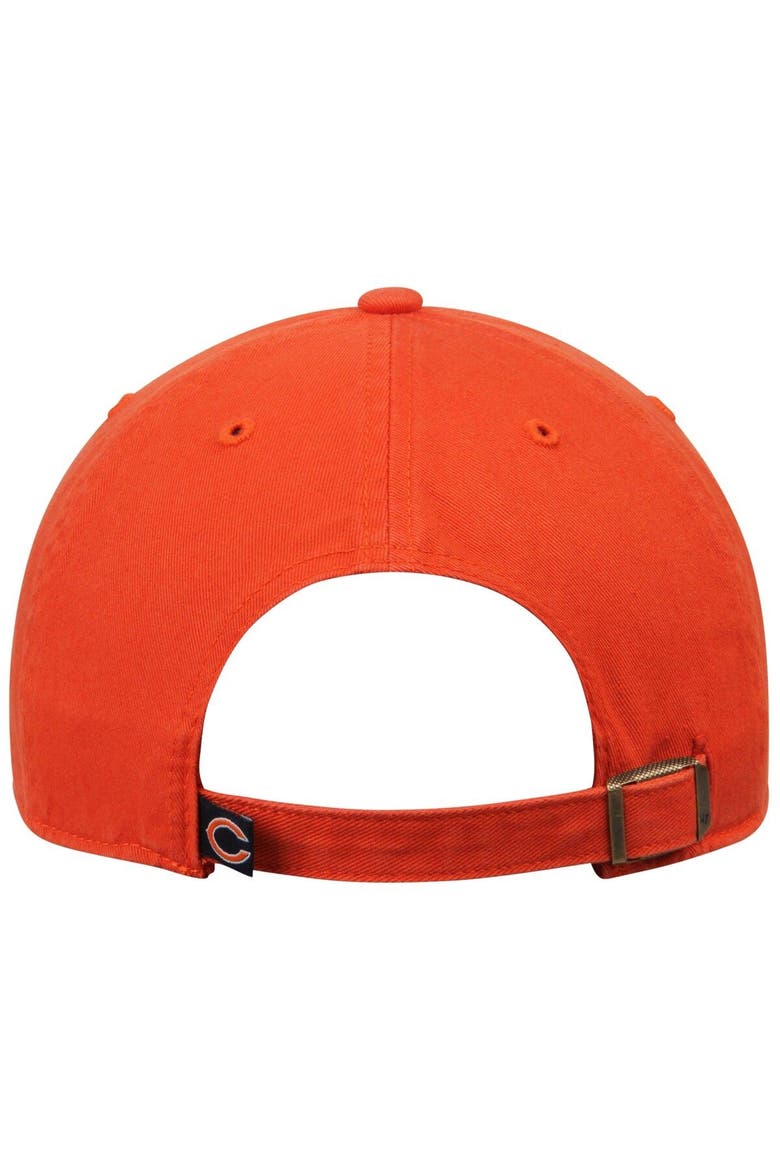 Men's '47 Orange Chicago Bears Clean Up Adjustable Hat, Alternate, color, Orange