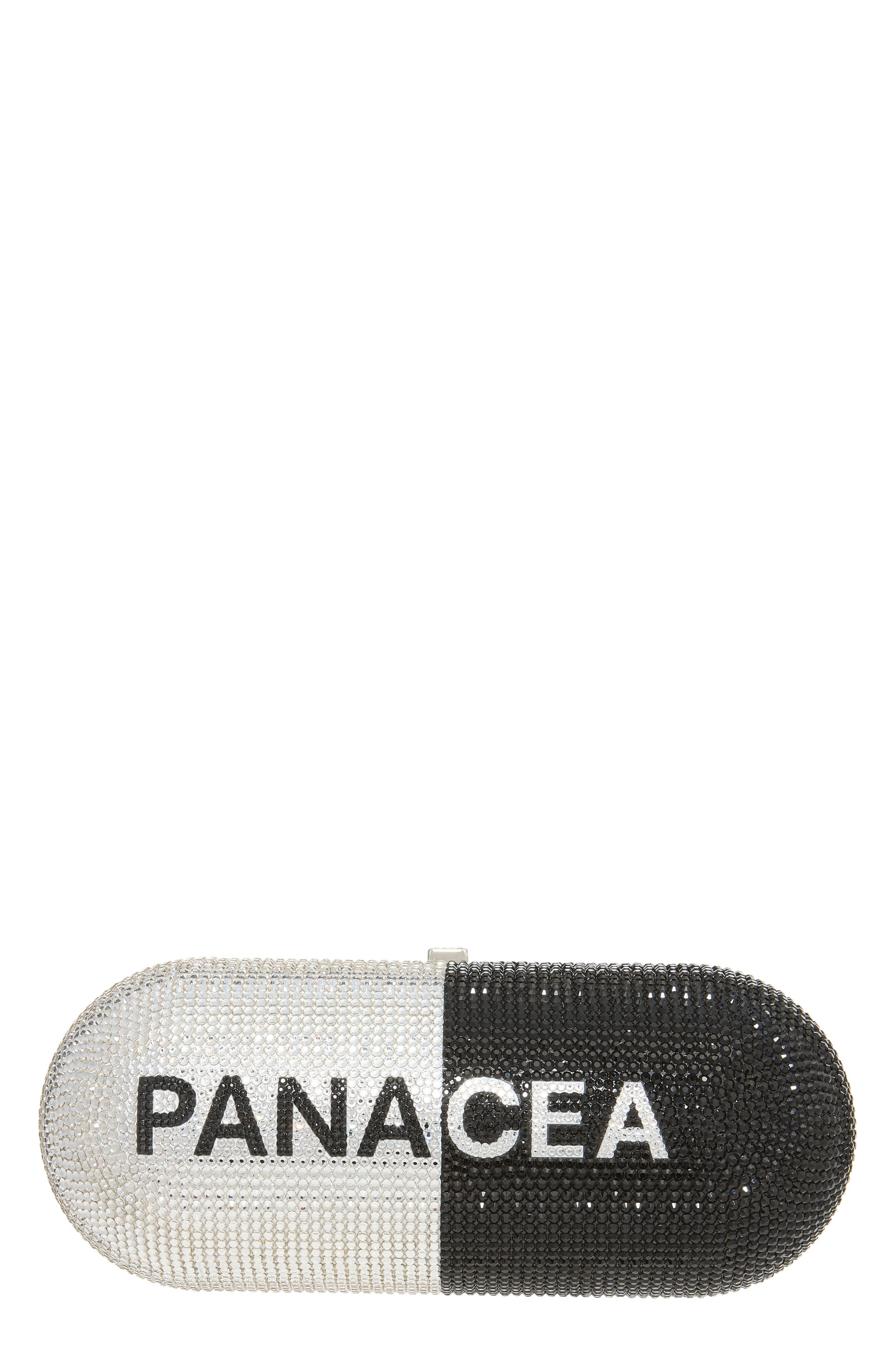Panacea Pill Capsule Evening Bag, Main, color, SILVER RHINE MULTI