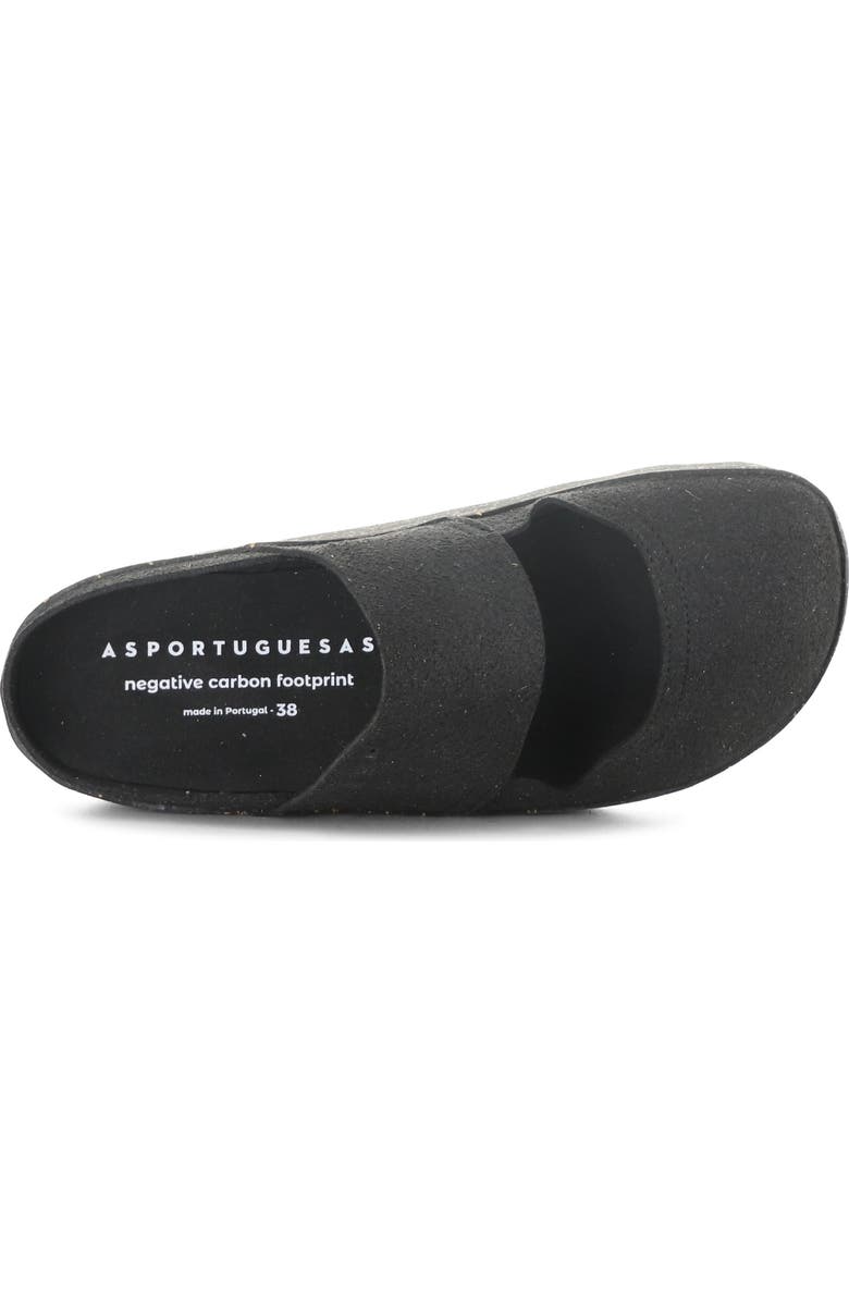 Asportuguesas by Fly London Cana Slide Sandal, Alternate, color, Black