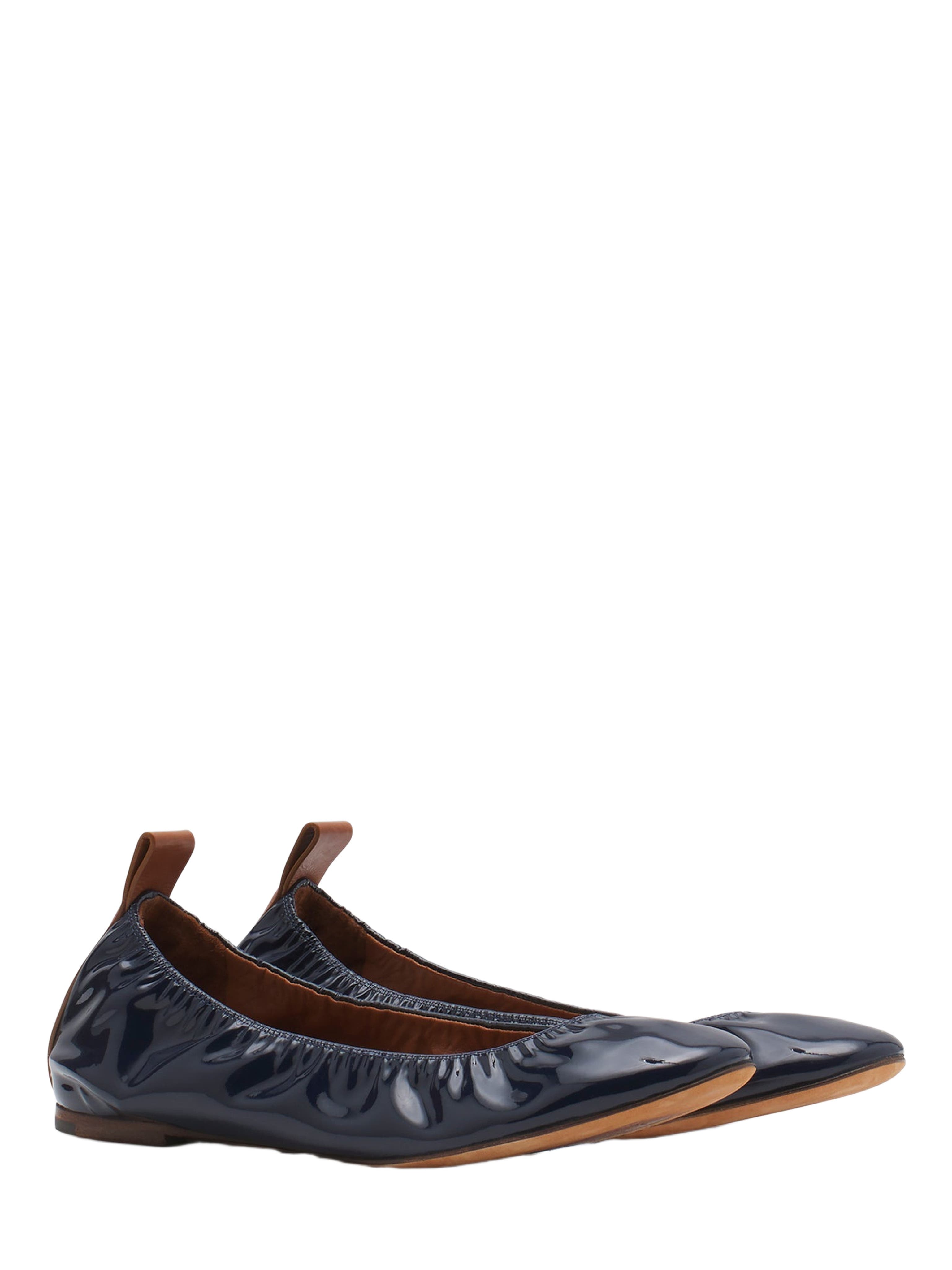 Lanvin The Ballerina Flat In Patent Leather, Alternate, color, 