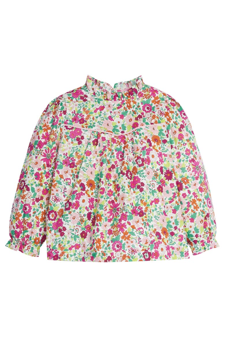Kids' Ruffled McCall Top, Main, color, Magenta Floral
