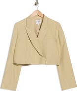 TWP Hunter Cropped Linen Blazer
