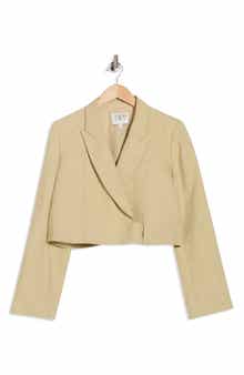 TWP Hunter Cropped Linen Blazer