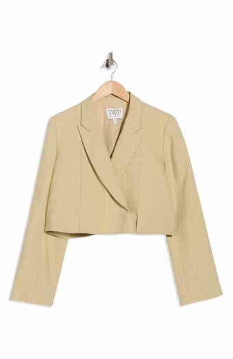 TWP Hunter Cropped Linen Blazer