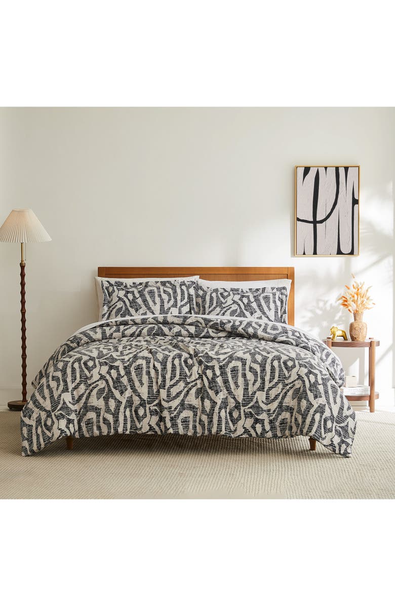 SOUTHSHORE FINE LINENS Khari Quilt & Sham Set, Alternate, color, Slate