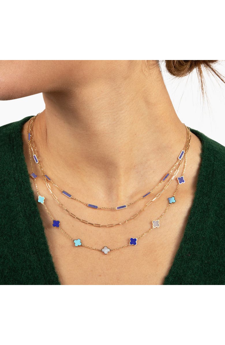 The Lovery Fine Jewelry Amethyst Bar Chain Necklace, Alternate, color, Purple