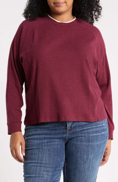 Raglan Sleeve Rib Top