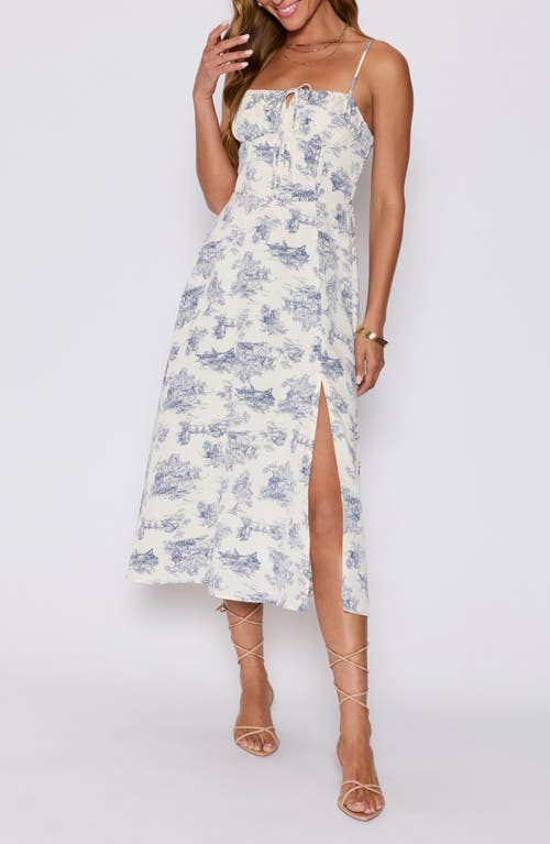 Vici Collection Jessie Fit & Flare Milkmaid Sundress In White