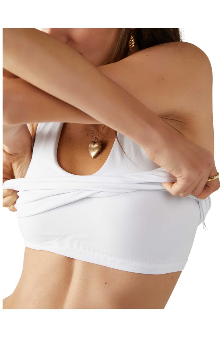 Clean Lines Seamless Crop Muscle Tank, Alternate, color, WHITE