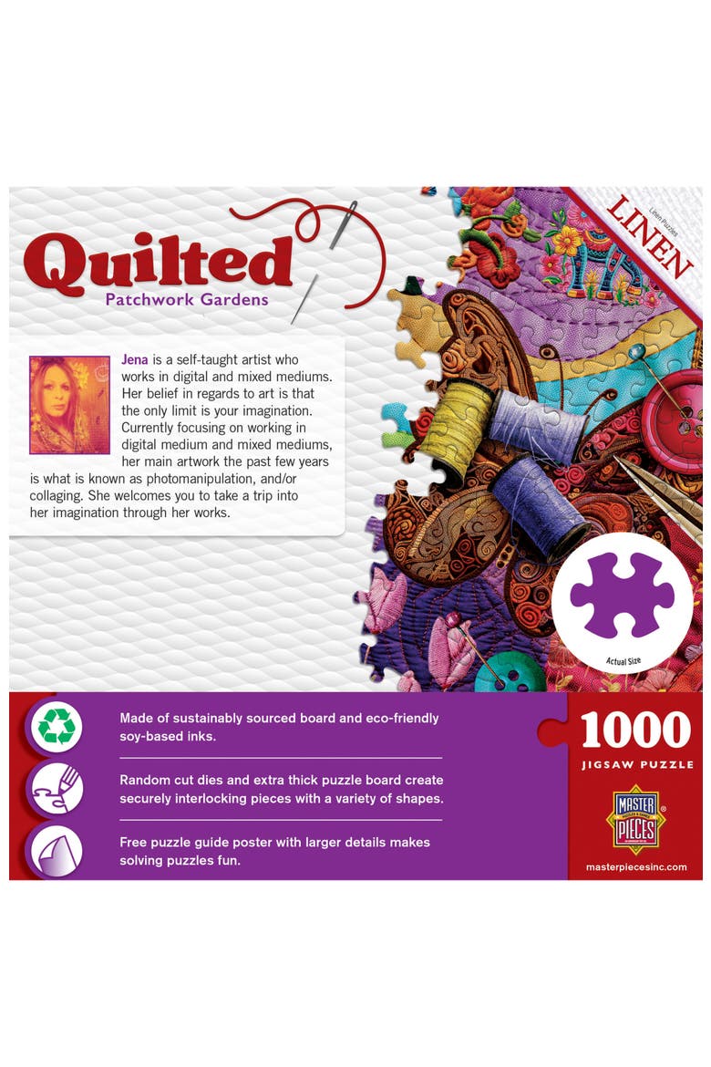 Patchwork Gardens 1000 Piece Puzzle, Alternate, color, Multicolor
