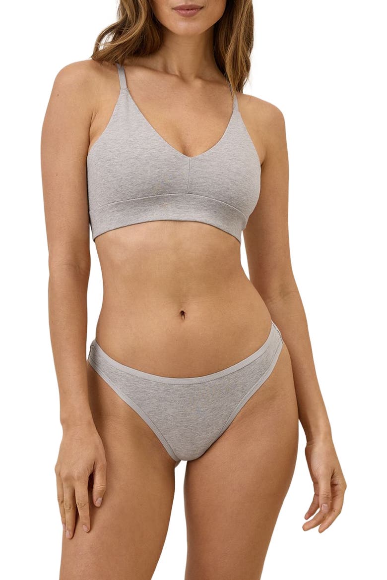Everyday Mid Rise Thong 5-Pack, Alternate, color, Black