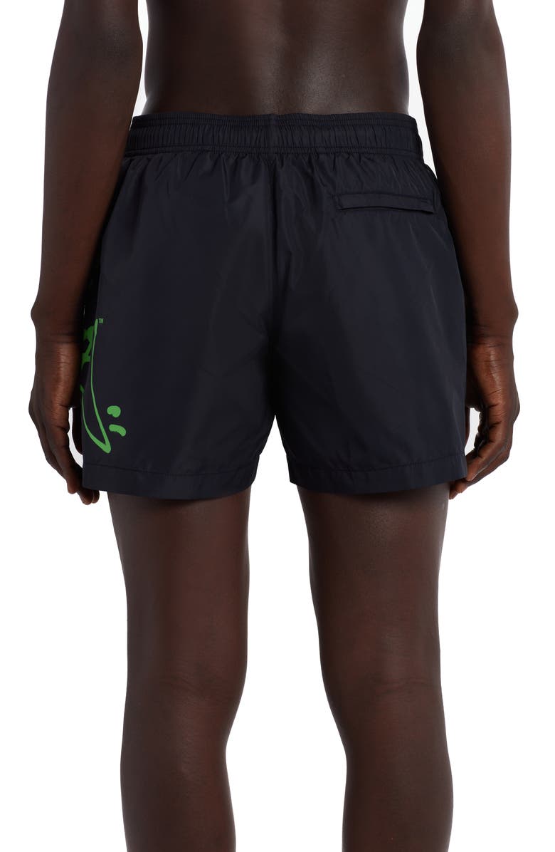 Off-White Neen Graffiti Swim Trunks, Alternate, color, 