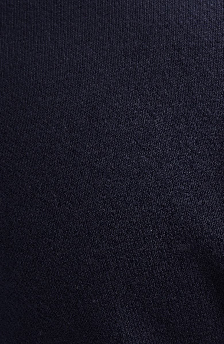 Moncler Monogram Cotton Crewneck Sweater, Alternate, color, Navy