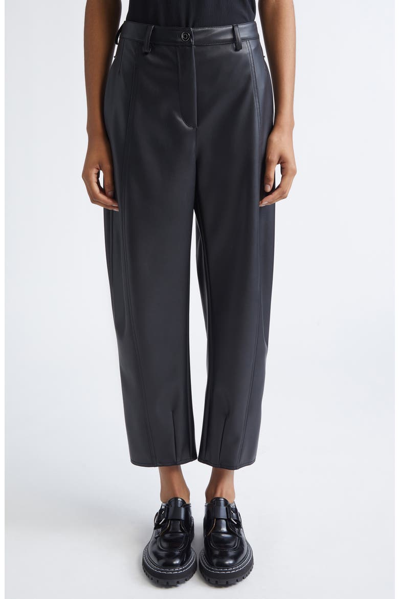 Anselmo Faux Leather Pants, Main, color, BLACK