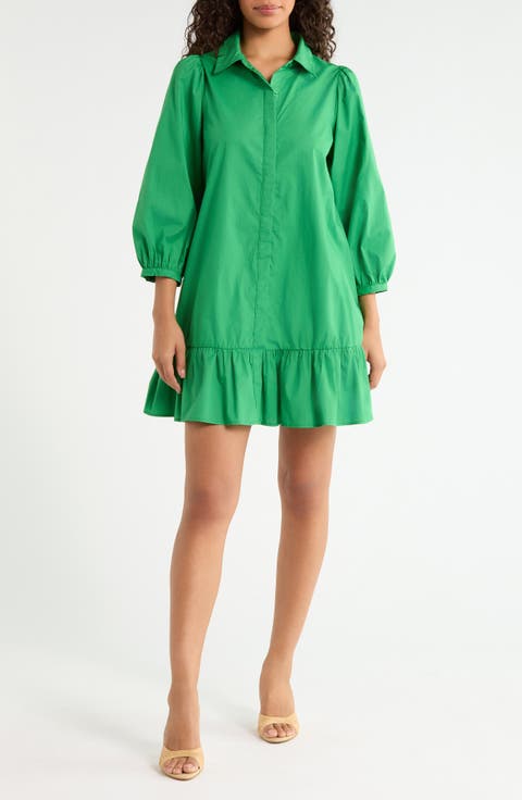 Maude Cotton Poplin Shirt Dress