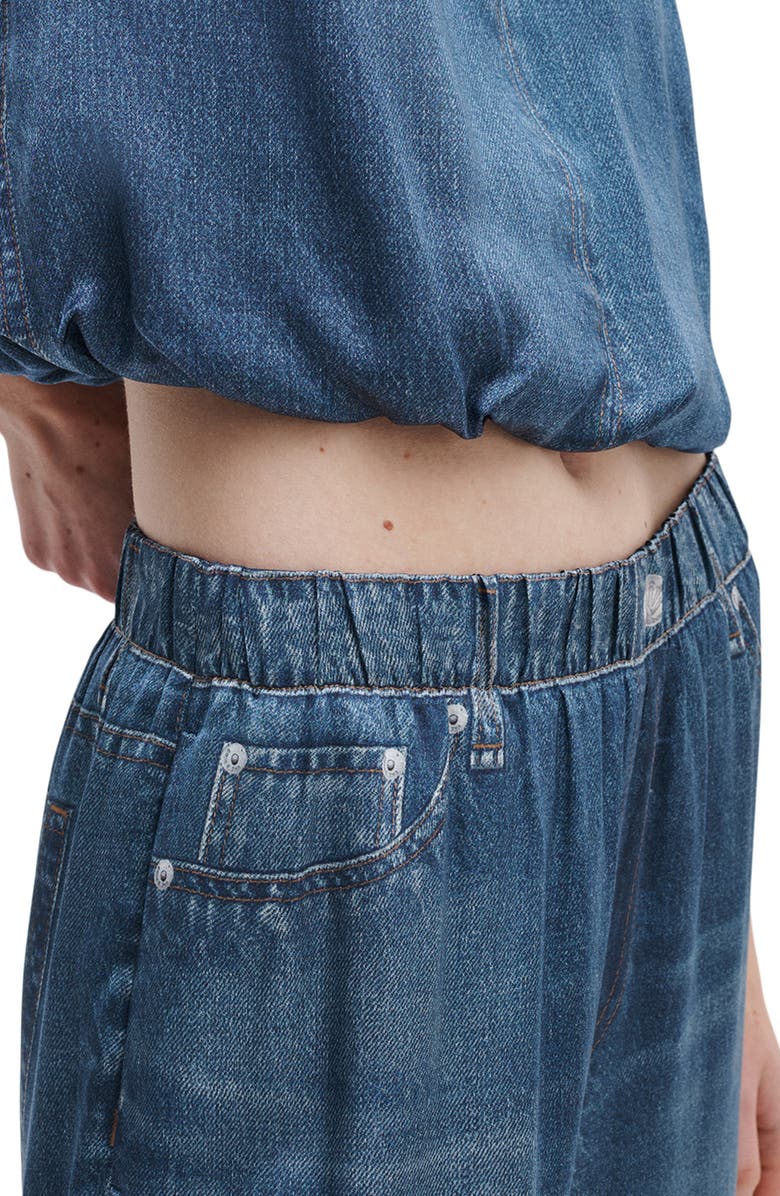 rag & bone rb Miramar Satin Pull-On Bubble Pants, Alternate, color, Jasper