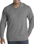 Harbor Bay by DXL Big & Tall Honeycomb Piqué Polo Shirt