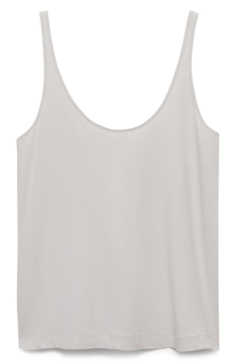 MANGO Cotton Lounge Camisole, Alternate, color, Light/ Pastel Grey