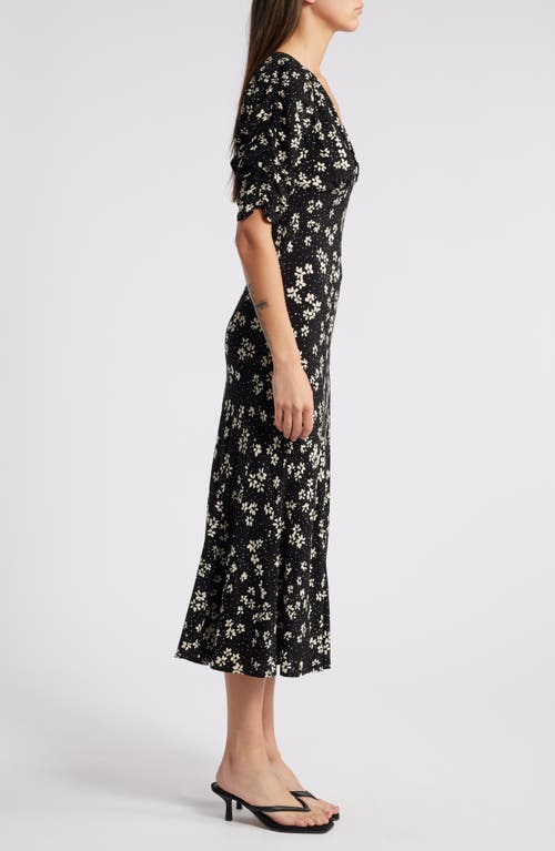 Rails Zariah Printed Midi Dress In Noir Floral