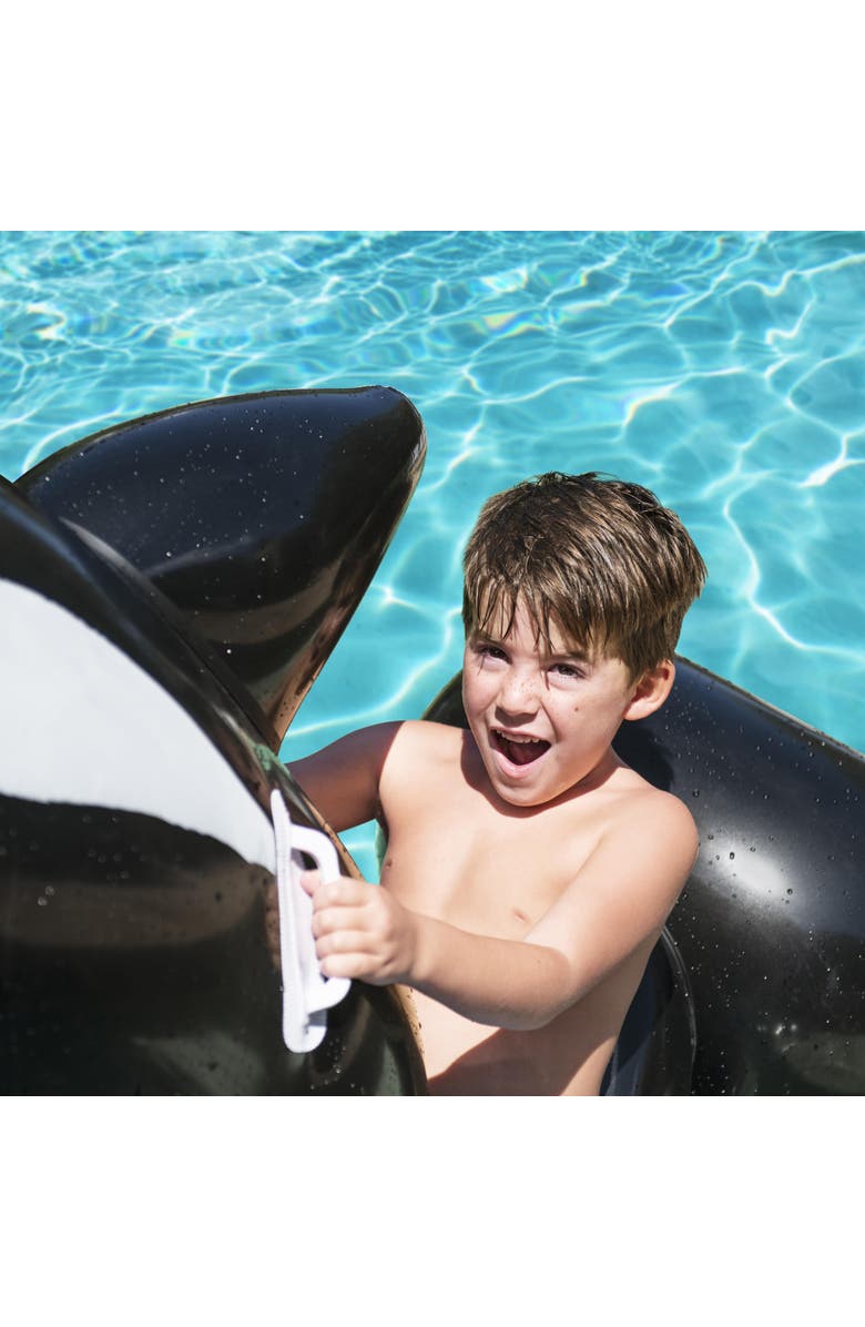 Bestway Jumbo Whale Rider Inflatable Pool Float, Alternate, color, Multicolored