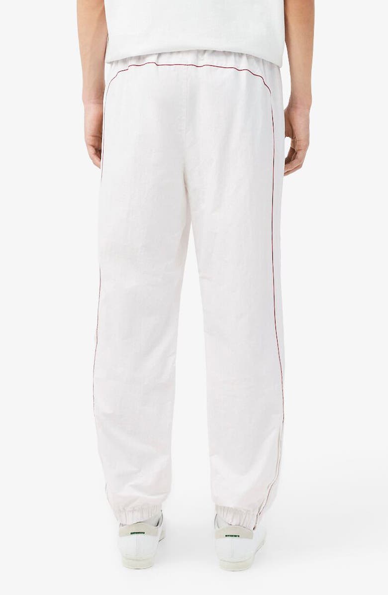 Lacoste Track Pants, Alternate, color, White/ Bordeaux