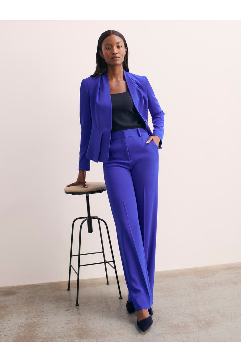 Adelaide Clever Crepe Pants, Alternate, color, Blue