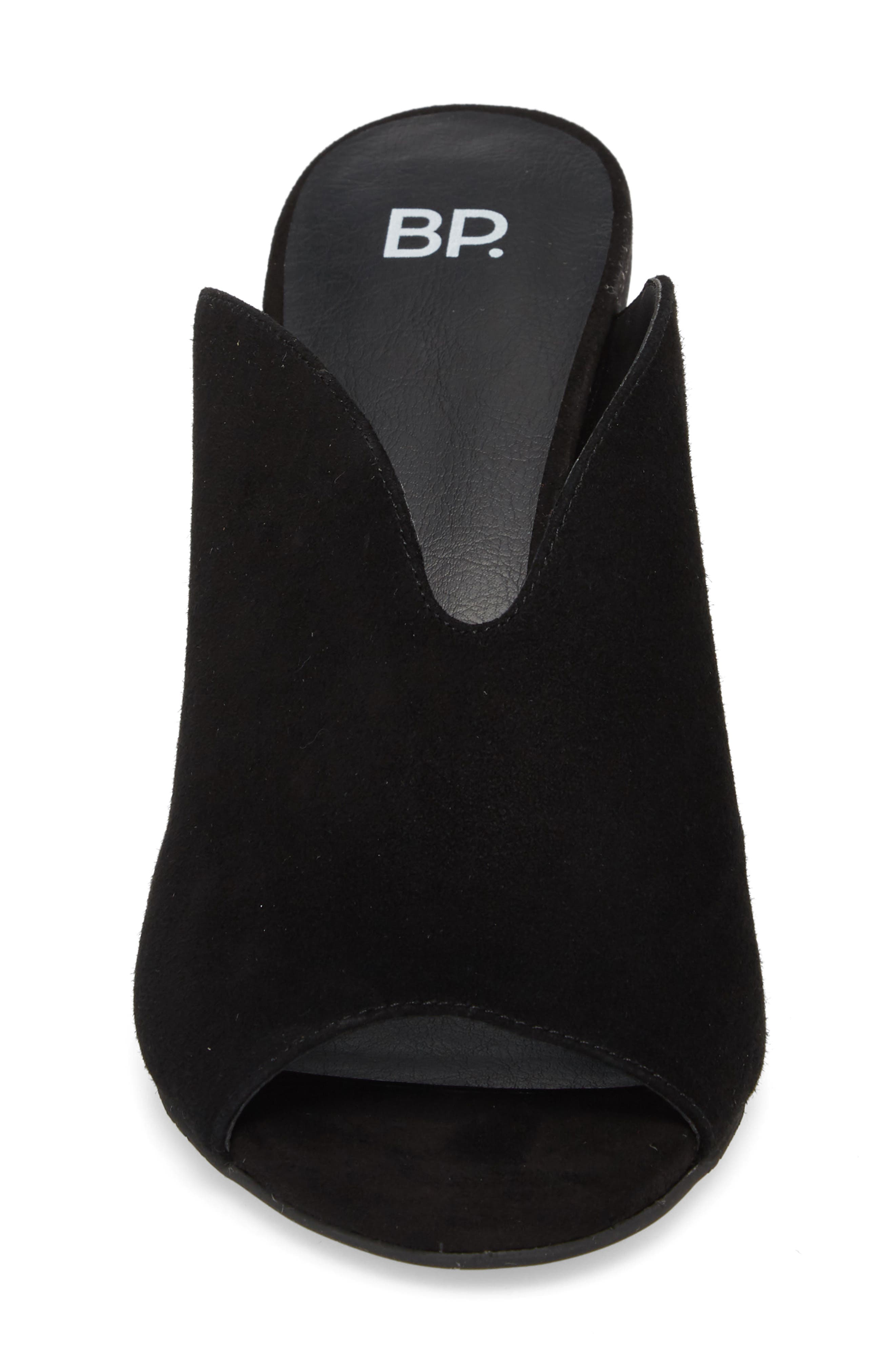 Tonya Open Toe Mule, Alternate, color, BLACK SUEDE