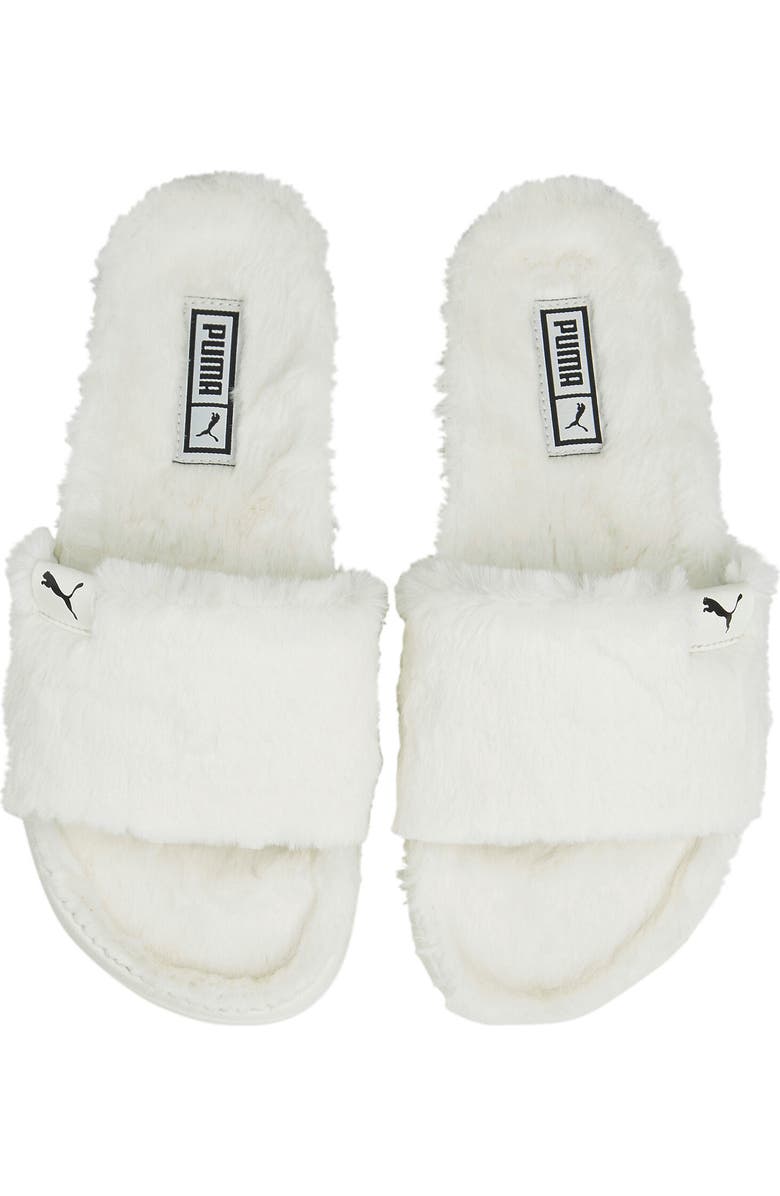 PUMA Leadcat 2.0 Faux Fur Slide Sandal, Alternate, color,
