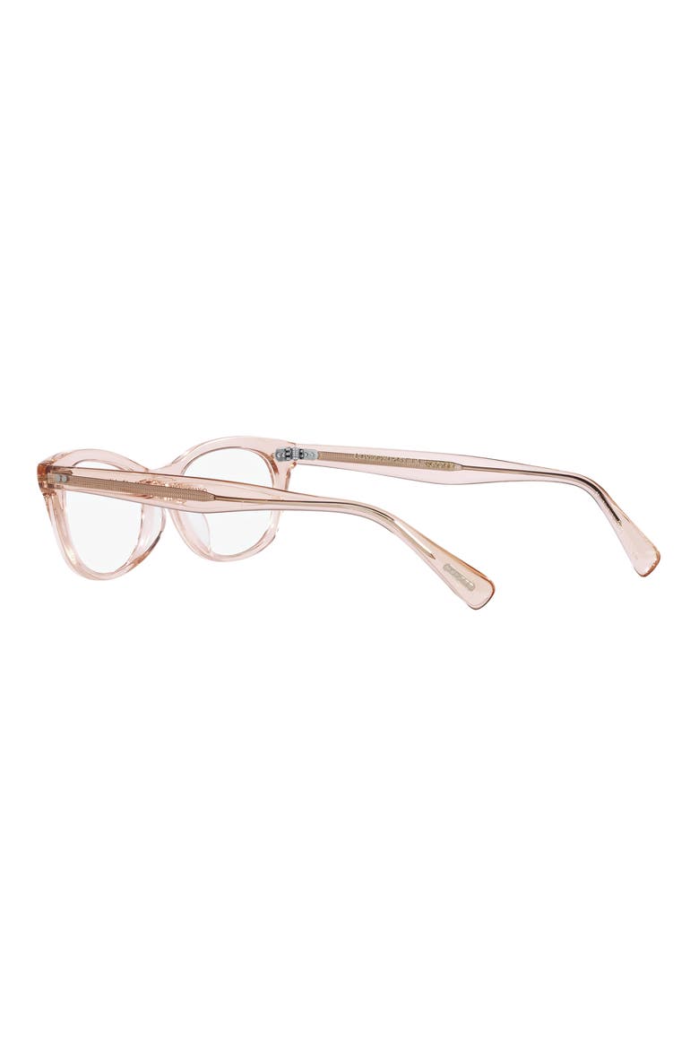 51mm Square optical glasses, Alternate, color, ROSE GOLD