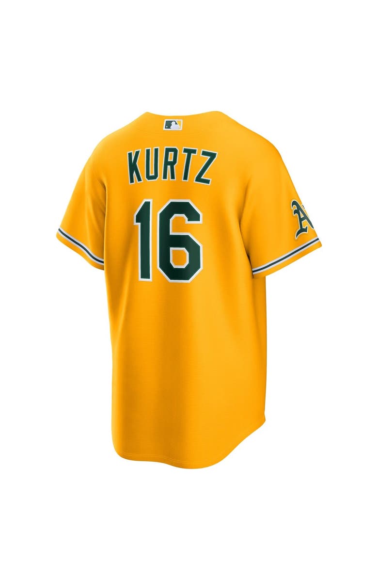 Nike Men's Nike Nick Kurtz Gold Athletics Alternate Stadium Jersey, Alternate, color, Gold