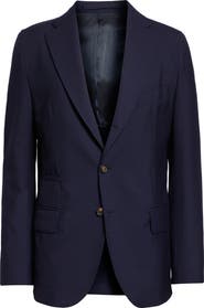 Eleventy Three-Button Wool & Silk Blazer