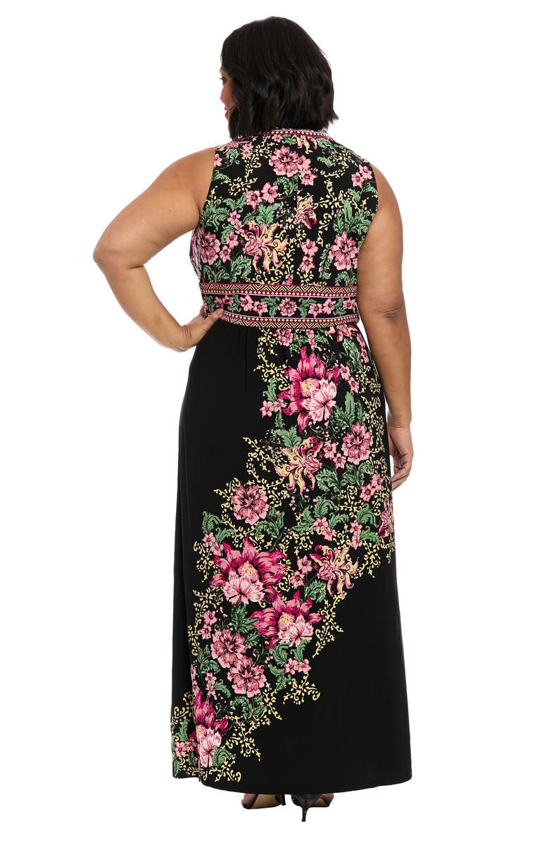 London Times Floral Maxi Dress, Alternate, color, 