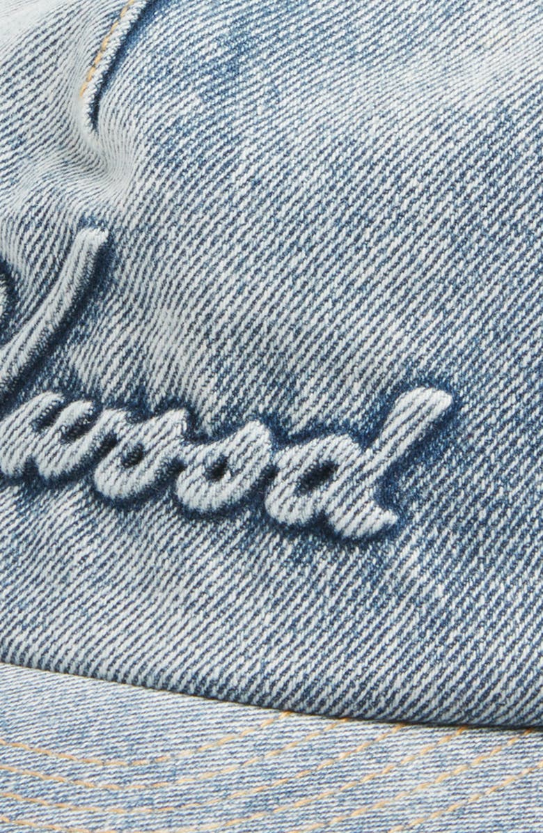 Elwood Embossed Logo Denim Snapback Baseball Cap, Alternate, color, 